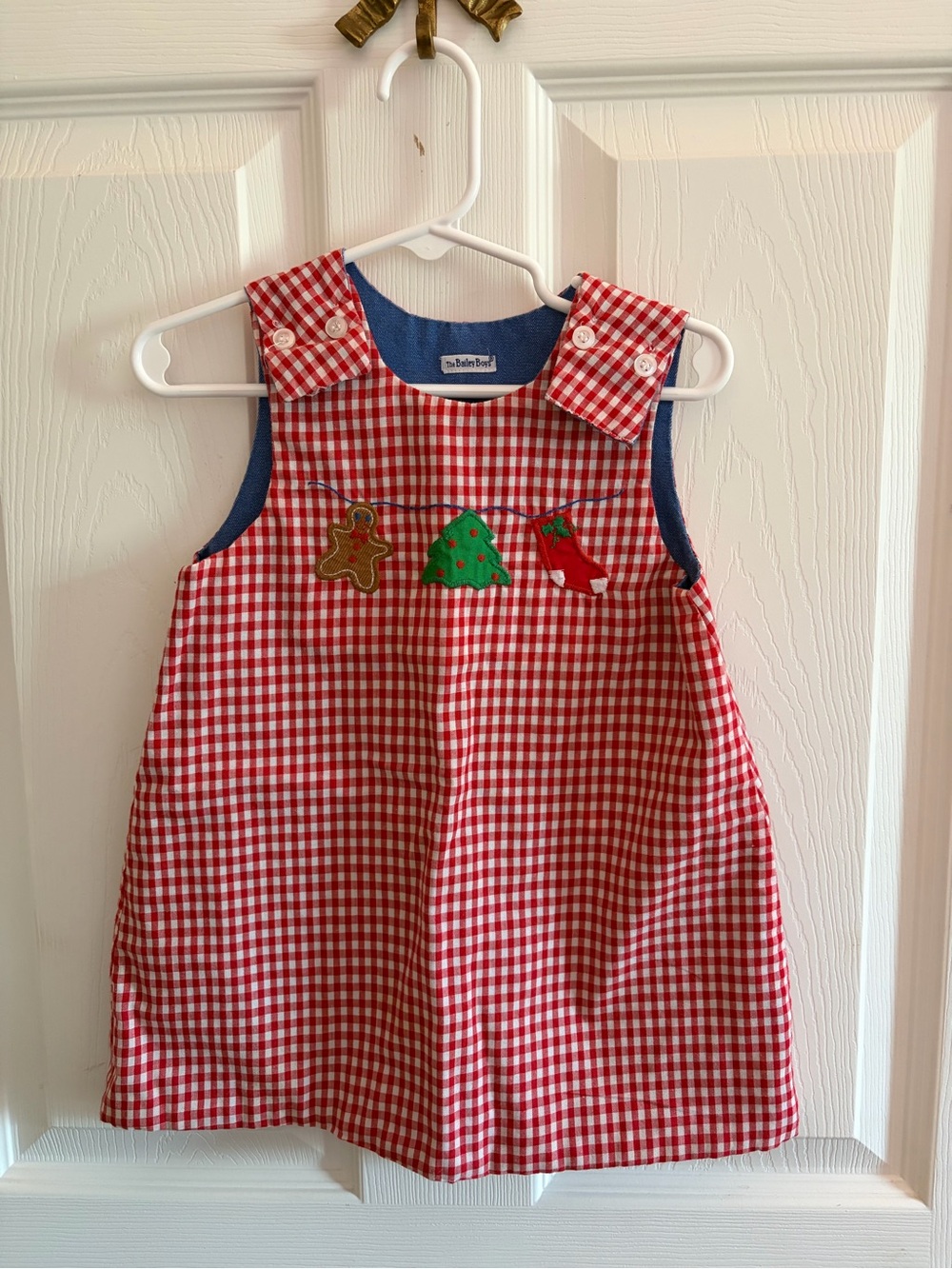 The Bailey Boys Red Gingham Christmas Dress